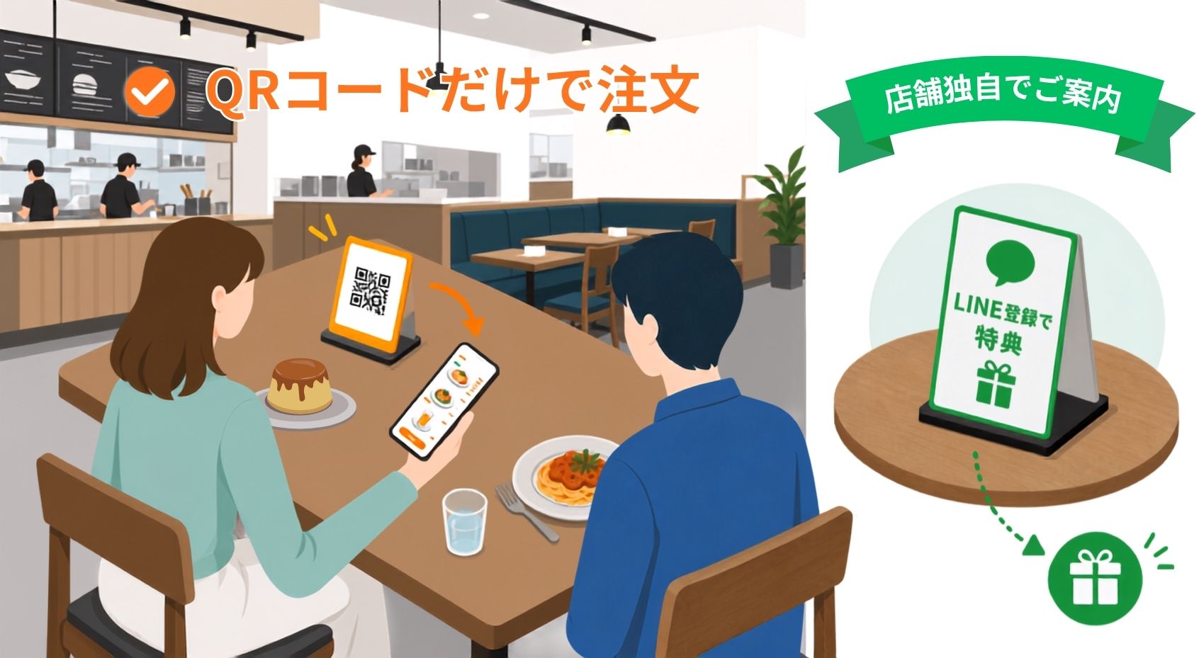 注文のためのLINE登録は不要なEASY ORDER